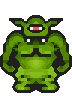 zielony potwór
